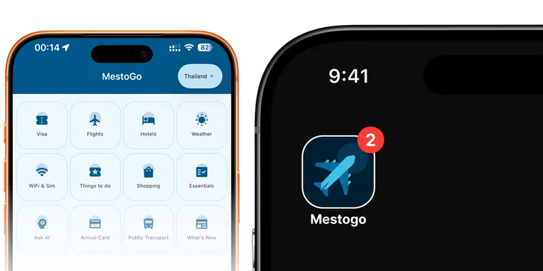 Mestogo product screens